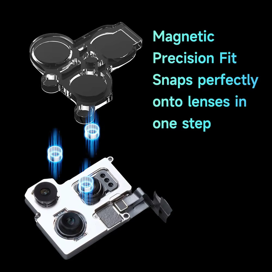 MECHANIC Magnetischer Blaulicht-Linsenschutz für iPhone 12–16 Serie, transparent, kratzfestes Reparatur-Werkzeug - Bild 3