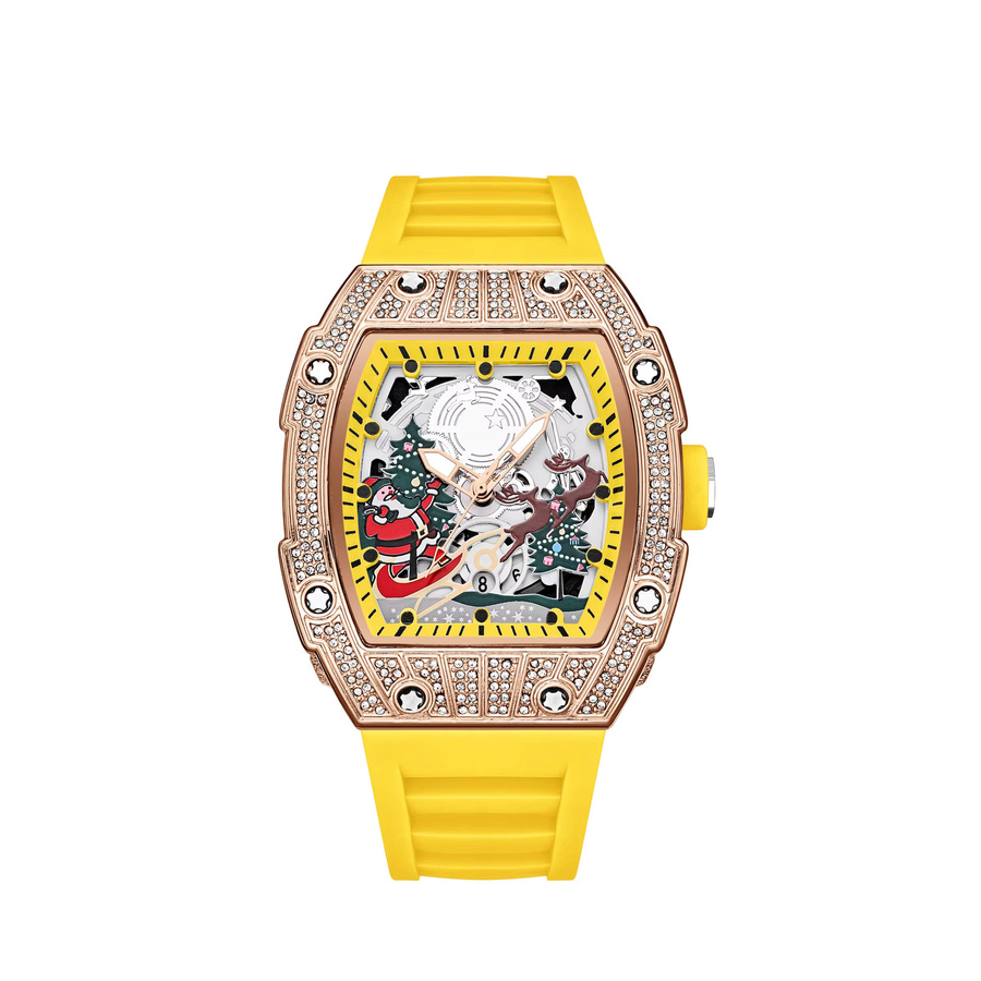 STARPERISH Armbanduhr Quarz, Rechteckig, Weiß, Gold, Herren - Bild 3