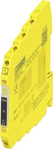 Sicherheitsrelais Phoenix Contact PSR-MS25-1NO-1DO-24DC-SC, Farbe: Gelb, Betriebsspannung: 24 V/DC, 1 Schließer, B/H/T: 6,8 x 93,1 x 102,5 mm - Bild 1