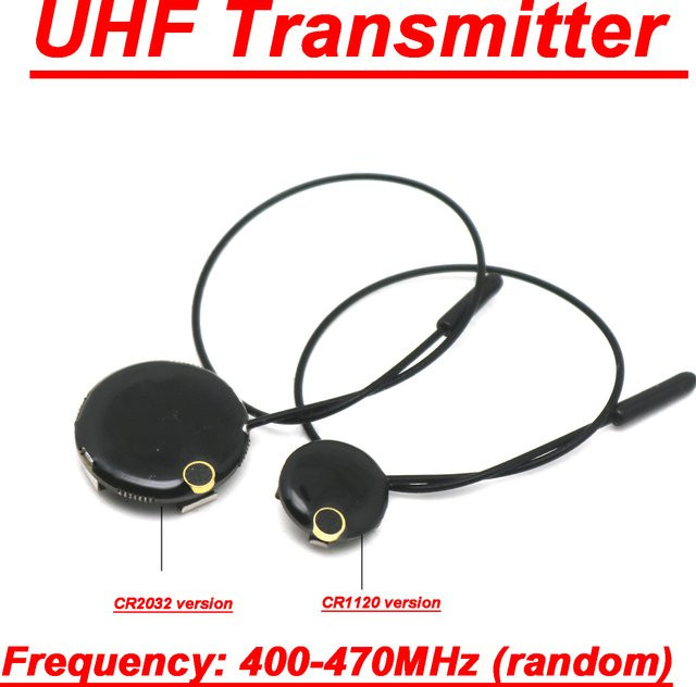 DYKBmetered UHF Drahtloser Mikrofon Audio-Sender für FM/NFM im Bereich 400-470 MHz mit CR1220/CR2032 Batterie-Unterstützung für Walkie-Talkies - Bild 1