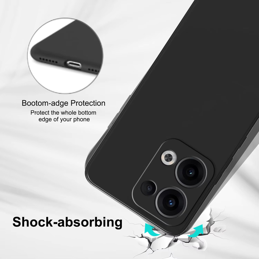 Flexible Silikon-TPU Schutzhülle für OnePlus 15 in Schwarz - Bild 3