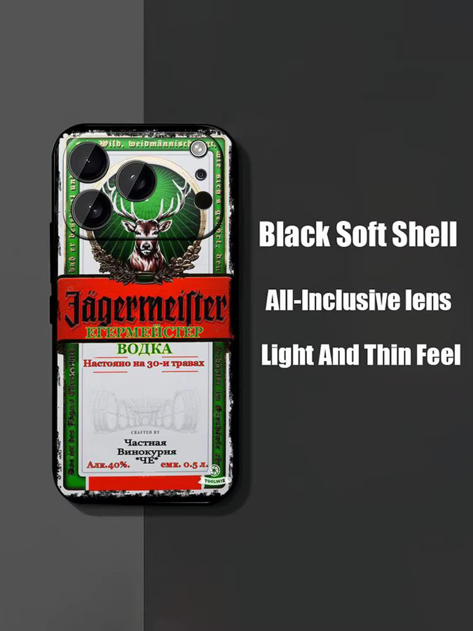 J-Jagermeisters Handyhülle für iPhone 11 bis 17 Pro Max Plus Air Mini Soft Case in Schwarz - Bild 7