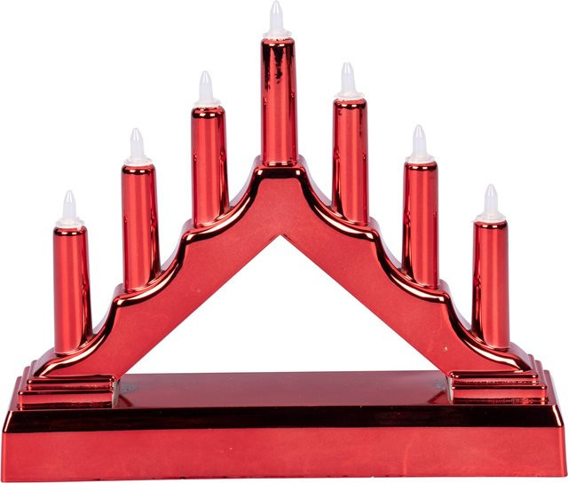 LED-Schwibbogen von viva domo in Rot für die Weihnachtsdekoration - Bild 1