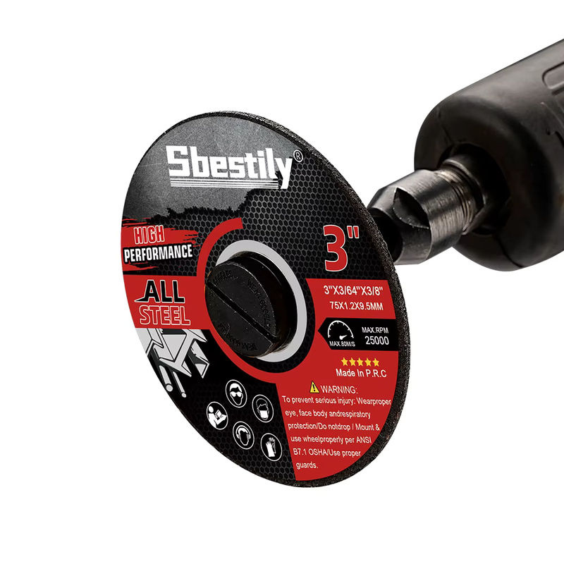 Sbestily Metall-Schneidrad Mini-Trennscheibe Durchmesser: 7,6 cm, Schwarz, für Metall, Edelstahl und Holz - Bild 5