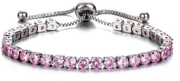 YIRAN Jewelry Tennis Armband, Messing, Gold Farbe, Zirkonia, Damen - Bild 1