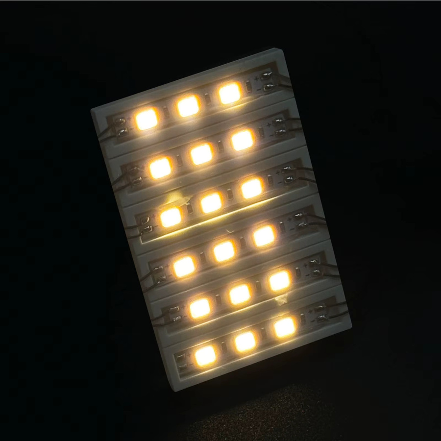 LED-Bausteinbeleuchtung Vier-Sechs-in-Eins, Weiß, USB-betrieben - Bild 3