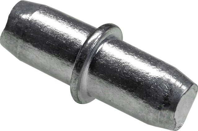 Hettich Bodenträger Duplo Ø 5 mm aus verzinktem Stahl in Silber, 20 Stück - Bild 1