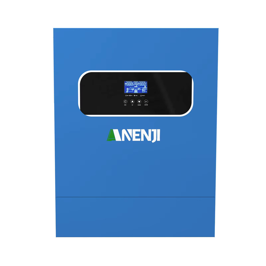 ANENJI Solar-Wechselrichter 11 kW mit MPPT 160 A, 500 VDC PV-Eingang, 220 VAC, 48 VDC, reiner Sinuswellen-Solarladeregler mit WiFi und BMS in Blau - Bild 4