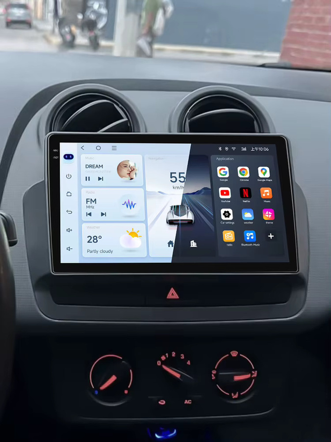 JIUYIN Android 15 Autoradio für Seat Ibiza 2012-2015 mit Touchscreen-Display, 5G WIFI, Bluetooth, GPS-Navigation und Videoplayer in Schwarz - Bild 6