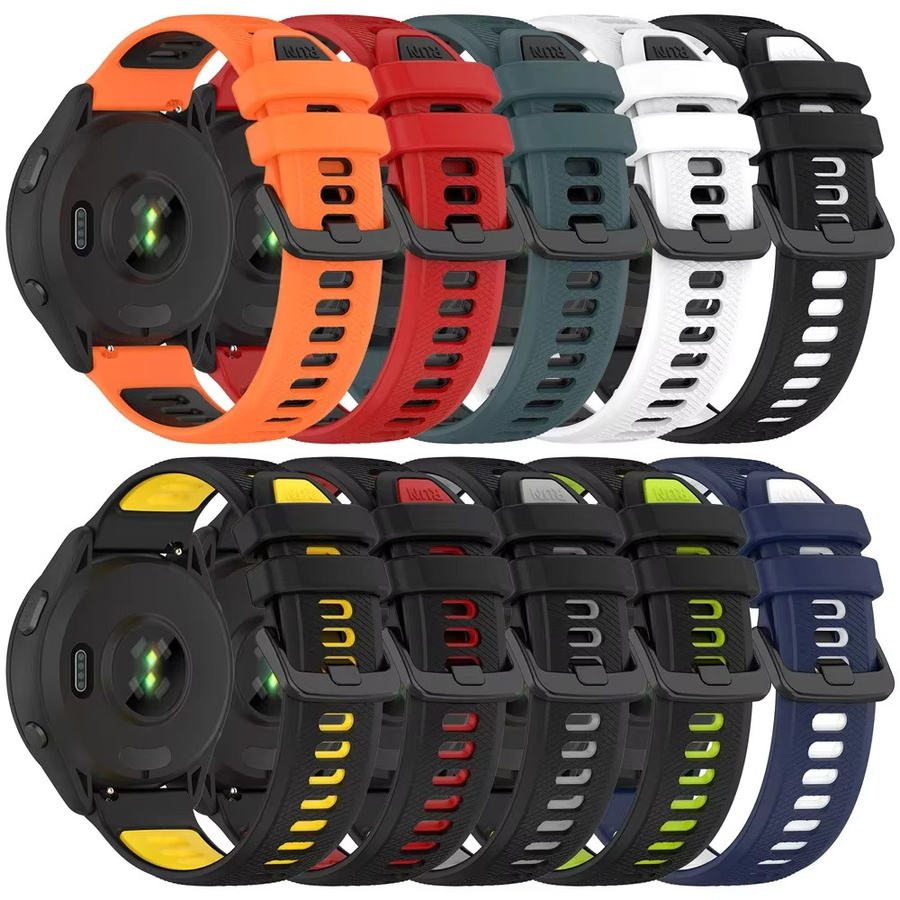 Zeblaze Uhrenarmband Silikon, Schwarz, 22 mm - Bild 5