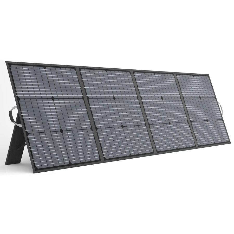 MHPOWOS Tragbares Solar-Ladegerät 220 W, faltbares Solarpanel-Set in Schwarz für Kraftstationen, Camping und Wohnmobil - Bild 7
