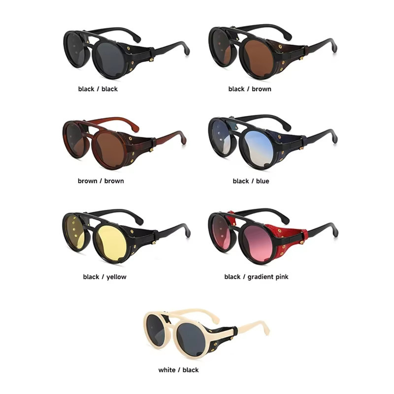 Blanche Michelle Sonnenbrille, rund, Vollrand, schwarz, Unisex - Bild 4