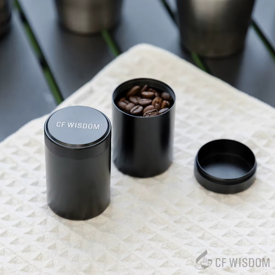 CF Wisdom Luftdichter Kaffeekanister aus Glas in Schwarz - Bild 4