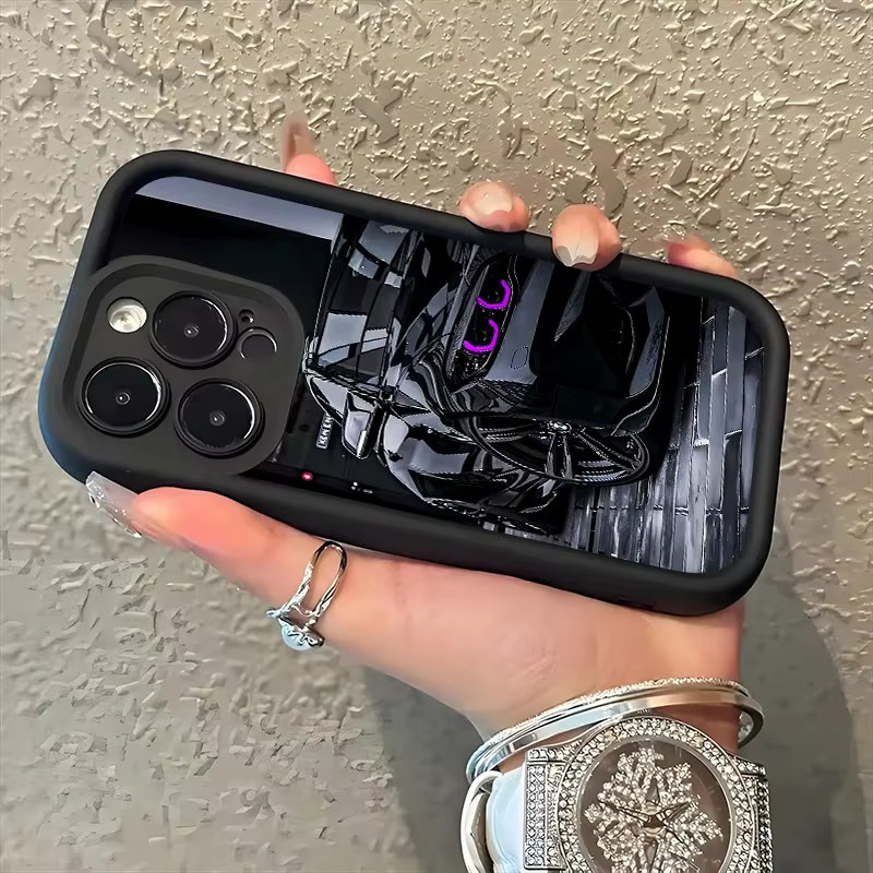 Schwarze Sportwagen Handyhülle für Samsung Galaxy A-Serie 4G und 5G Rückseiten-Cover - Bild 2