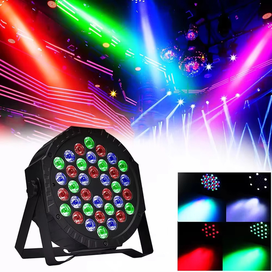 Donirt RGB DMX LED Par Effektbeleuchtung für Party und Hochzeit in Schwarz - Bild 5