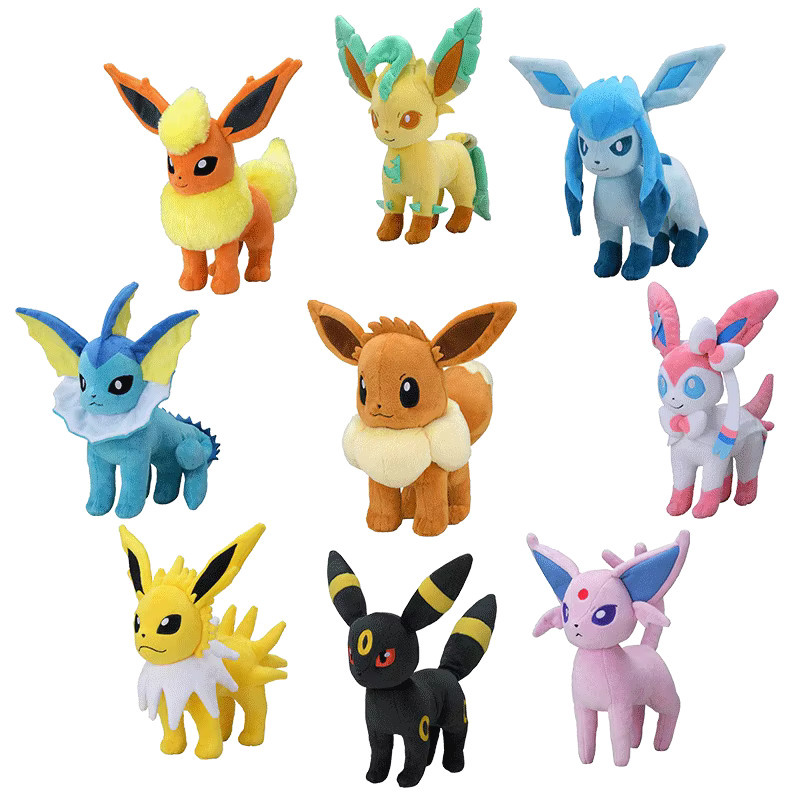 DUODUOBAO Pokémon Eevee Family, Plüschspielzeug-Set, 10-teiliges Set - Bild 1