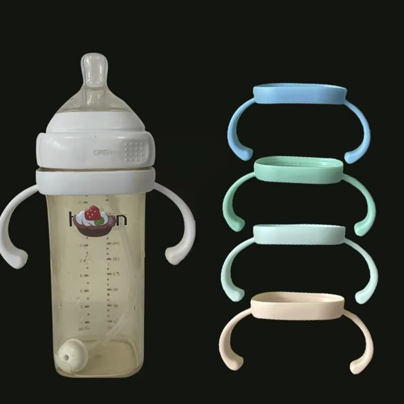J15U Säuglings-Babyflaschen-Handgriffhalter in Blau für sicheren Halt beim Milchflaschenfüttern - Bild 4