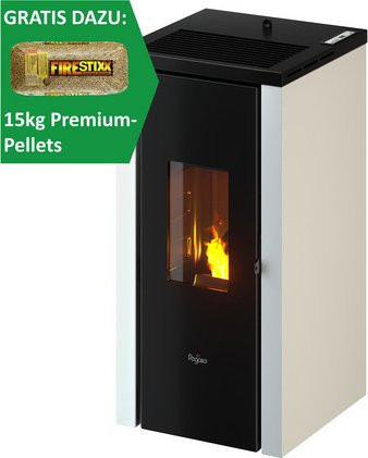 Pegaso Pelletofen Vera in Weiß mit 7 kW Leistung und WLAN-Funktion - Bild 1