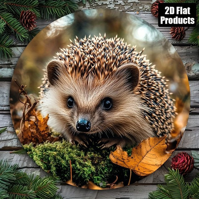 HELLOYOUNG Metallschild mit Tier-Motiv in Mehrfarben, quadratische Wandkunst aus Aluminium, B/B/B: 20,3 x 20,3 x 20,3 cm - Bild 1