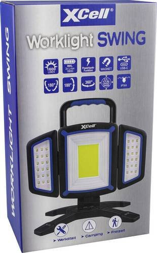 XCell 151274 COB LED Akku-Arbeitsleuchte mit 1600lm, magnetisch und akkubetrieben - Bild 1