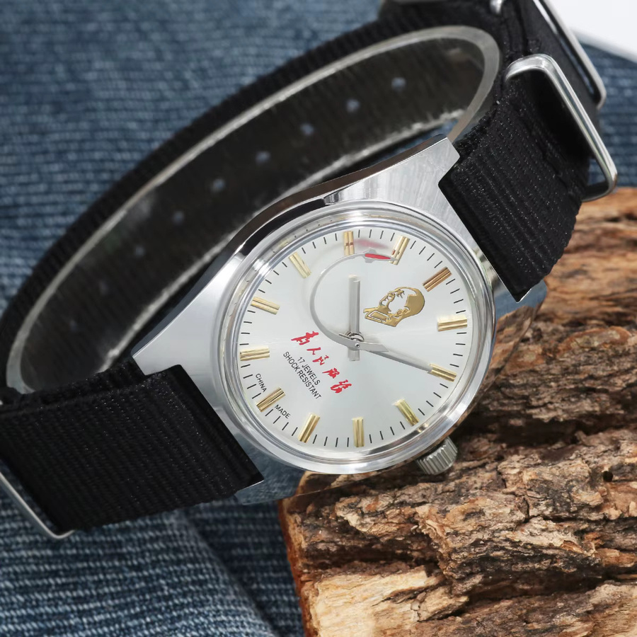 HEIMDALLR Armbanduhr, Handaufzug, 36 mm, Silber, Weiß, Herren - Bild 5