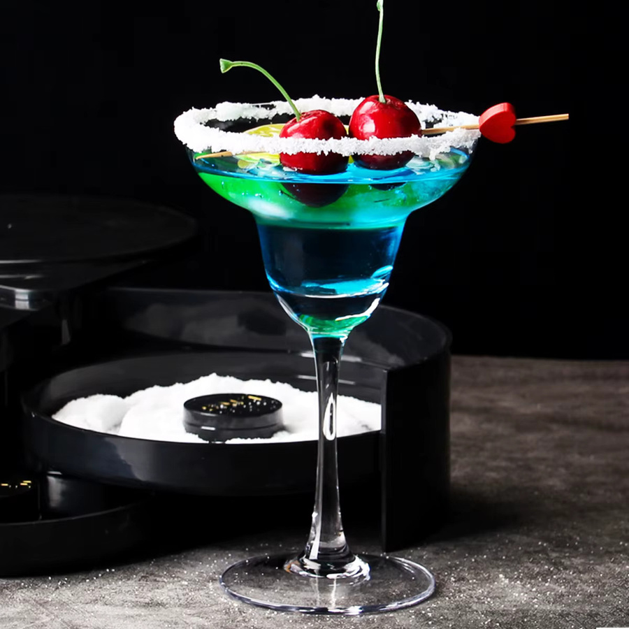 Willstar Margarita Rimmstation für Cocktails in Schwarz mit Salz- und Zuckerbehältern und Pourer - Bild 2
