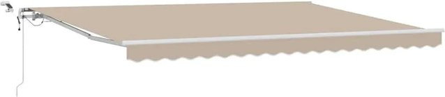 Einziehbare Markise vidaXL in Beige aus Polyester und Metall mit B/T: 450 x 350 cm - Bild 1