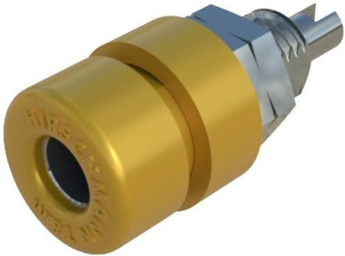 Hirschmann Test & Measurement BIL 30 Laborbuchse Gelb für vertikalen Einbau mit 4mm Stift-Durchmesser - Bild 1