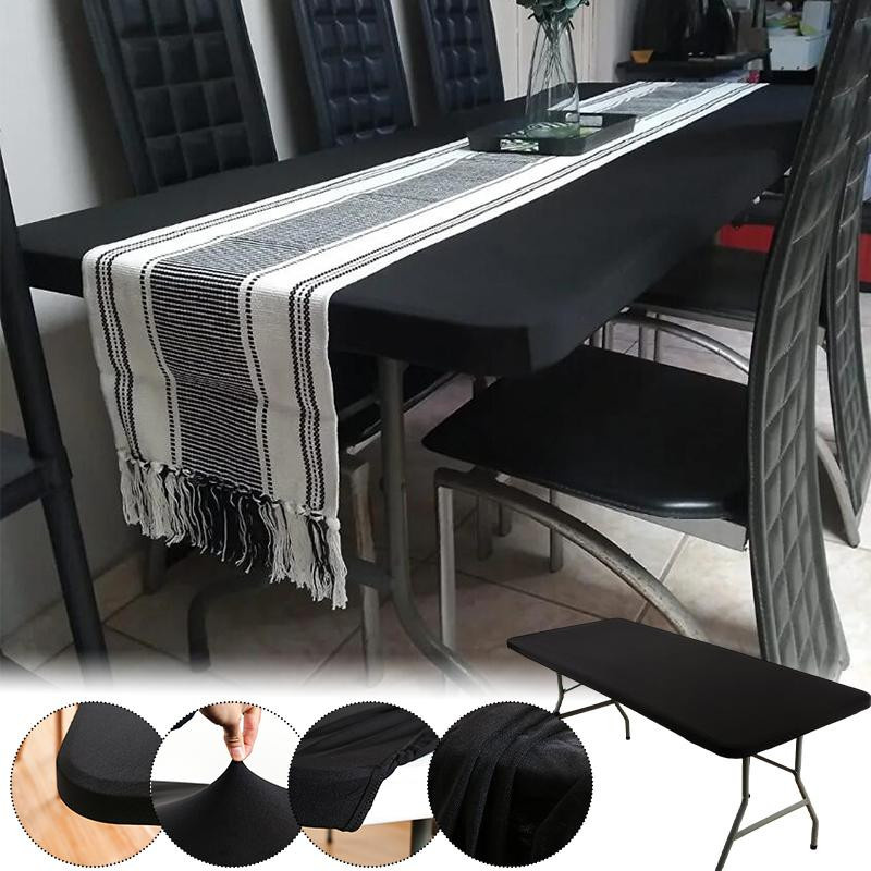 Elastische Tischdecke Yiran Furniture rechteckig schwarz B/L: 152 cm - Bild 3