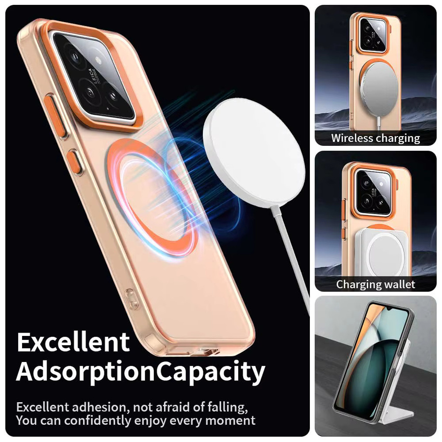 Magnetische Schutzhülle im Candy-Design für Xiaomi 15, 14 Pro und 14T Pro, farbiges Hard Case mit MagSafe-Kompatibilität und Anti-Drop-Schutz - Bild 4