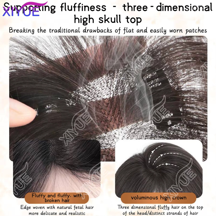 XIYUE 3D Air Bangs Perücke, weißes Haar, Damen - Bild 3