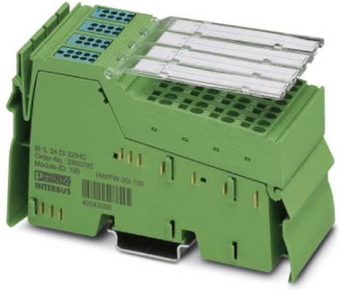 Phoenix Contact SPS-Erweiterungsmodul IB IL 24 DI 32/HD-2MBD-PAC 2692885 in Grün, 24 V/DC - Bild 1