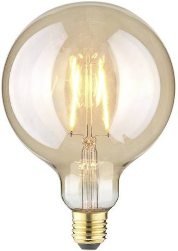 LightMe LM85061 LED E27 Globeform Filament Lampe, Bernstein, Transparent, 2.5W, Durchmesser: 12,5 cm, Höhe: 17,8 cm - Bild 1