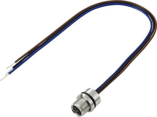 TRU COMPONENTS Anschlussleitung TC-13751908 mit M8 x 1 und M10 x 0.75 Buchse, gerade, 3 Polzahl, multicolor, Länge: 0,2 m - Bild 1