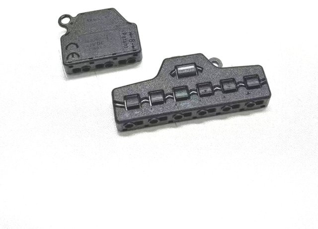 FoLighting LED Streifen Verbindungsklemmen Set, 5 Stück Quick Connect Niederspannung Draht Splitter Verteilung Block, Schwarz - Bild 1