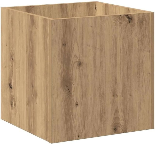 vidaXL Pflanzgefäß Artisan-Eiche in Braun aus Holzwerkstoff, B/T/H: 40 x 40 x 40 cm - Bild 1