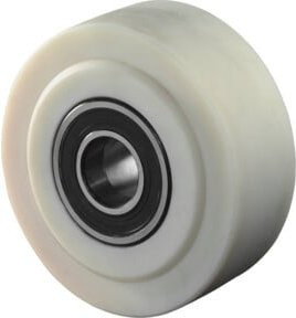 BS Polyamidrad Rollen aus Kunststoff in Weiß (B16.303) - Bild 1