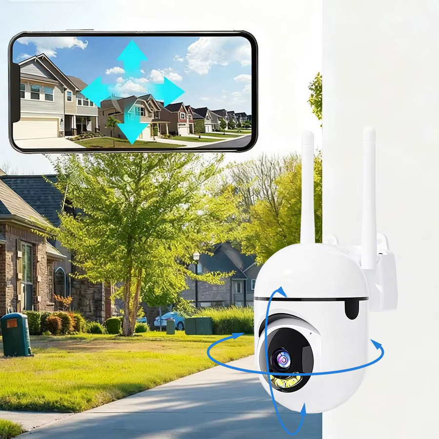 Jaxcam Carecam Pro 5MP HD WLAN PTZ Mini-Überwachungskamera für Innenräume mit Menschenerkennung in Weiß - Bild 2