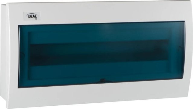 Kanlux Verteilerkasten Unterputz KDB-F18T aus ABS in Weiß und Blau mit 18 Modulen - Bild 1