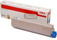 OKI Cyan Toner Cartridge für MC 853 und MC 870 Serie - Bild 1