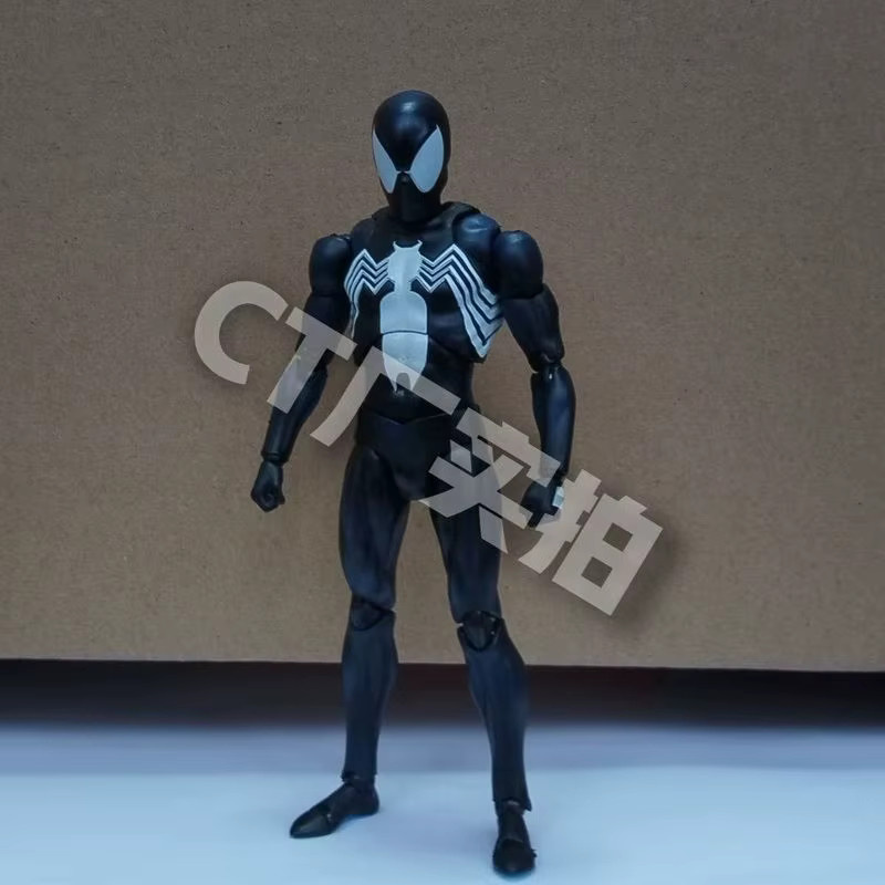 Bandai Marvel Spiderman Mafex 147 Symbiotischer Schwarzer Anzug Venom, Actionfigur - Bild 2