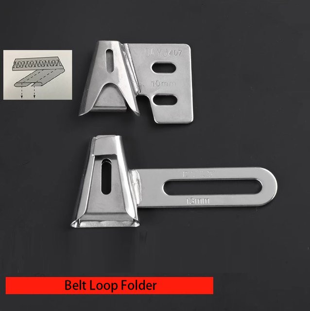 Dayu406/407 Nähmaschinen-Zubehör Set mit Cutter, 2-Nadel-Kettenstich, Steppstich und Abdeckstich in Silber aus Metall - Bild 1