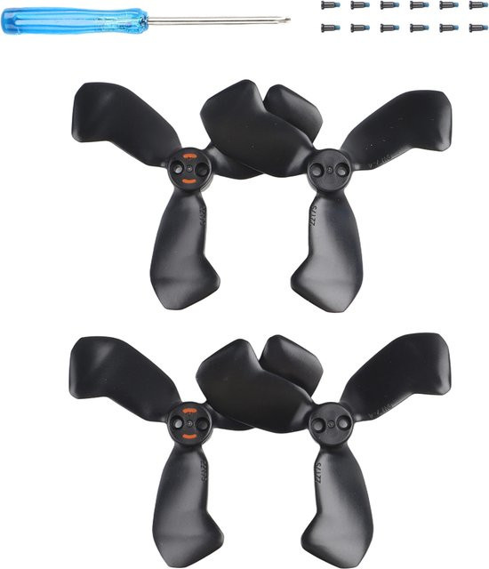 DJI NEO 2 Ersatzpropeller Set mit 3-Blatt-Design in Multicolor und Rot, geräuscharmes Propellerzubehör - Bild 1