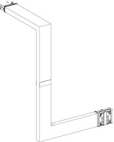 Schneider Electric KSA250DMBL43F KSA Mehrfachrichtungsänderung Brandschott Kleinverteilerzubehör aus Kunststoff, 250A, aufwärts rechts - Bild 1