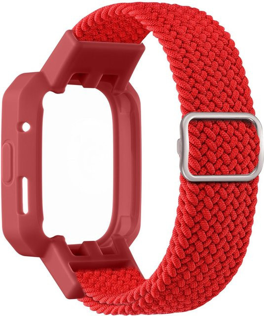VA VA VOOM Uhrenarmband Nylon, geflochten, rot, Unisex - Bild 1