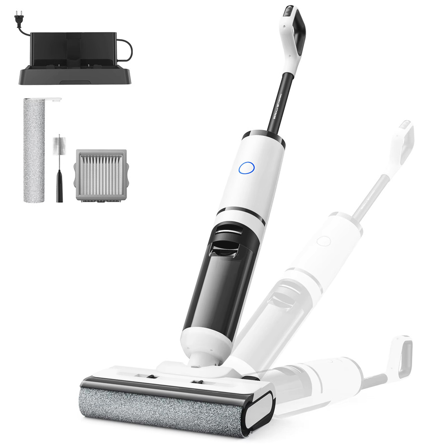 Redkey W15 Pro Kabelloser Staubsauger in Weiß mit 200W Saugkraft und 55 Minuten Laufzeit für Teppiche und Hartböden - Bild 2
