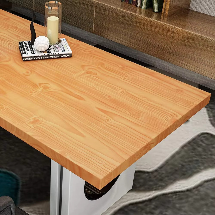 Selbstklebende Tapete mit Holzmaserung von Luck Amy in Braun, wasserfeste Vinylfolie als abnehmbarer Möbelaufkleber für Schrank, Schreibtisch und Heimdekoration - Bild 3