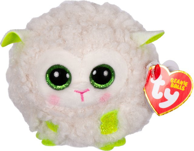 Ty Baasby Lamm Puffies Kuscheltier, Weiß - Bild 1