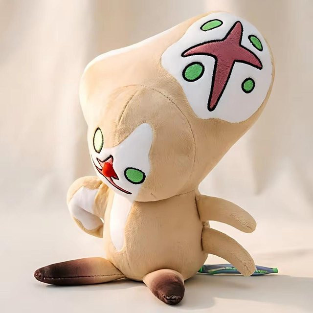 Yiran toy SCP 173 Plüschtier, 25cm, mit grünen Augen und rotem Sternenmuster, ab 14 Jahren - Bild 1