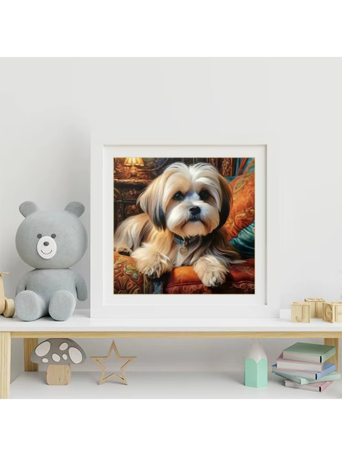Evershine 5D-Diamantgemälde Hund als DIY-Mosaik-Set in Multicolour für Erwachsene - Bild 3